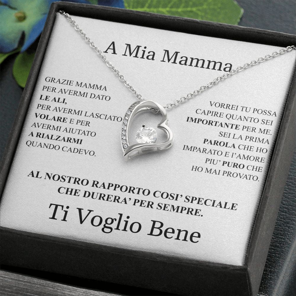 Collana Con Ciondolo Cuore Per Figlia In Argento 925 – Un Regalo Di Papà E Mamma Per Dire Ti Voglio Bene - Foto 2
