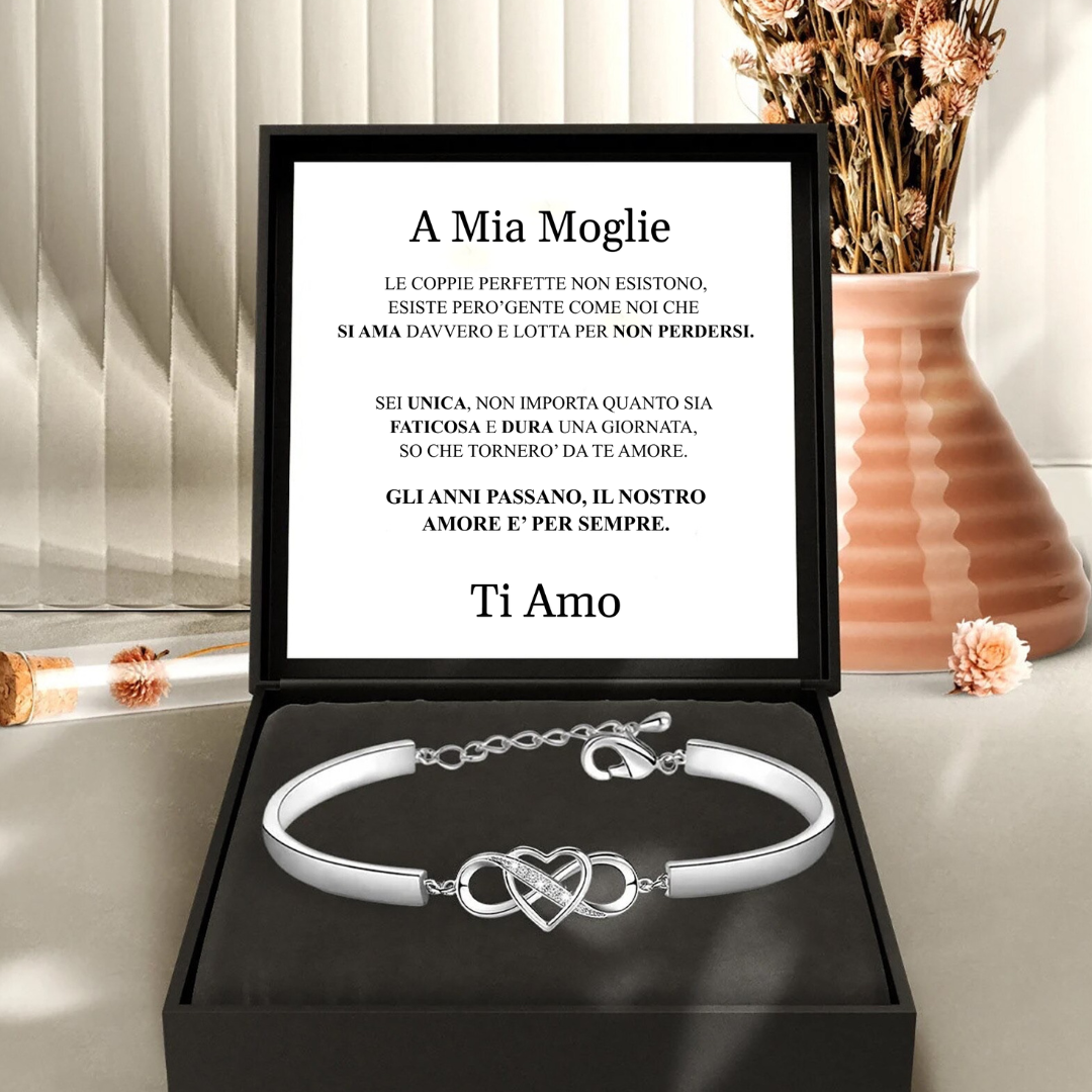 Bracciale del Cuore di Amore con Zircone Bracciale del Cuore di Amore con Zircone