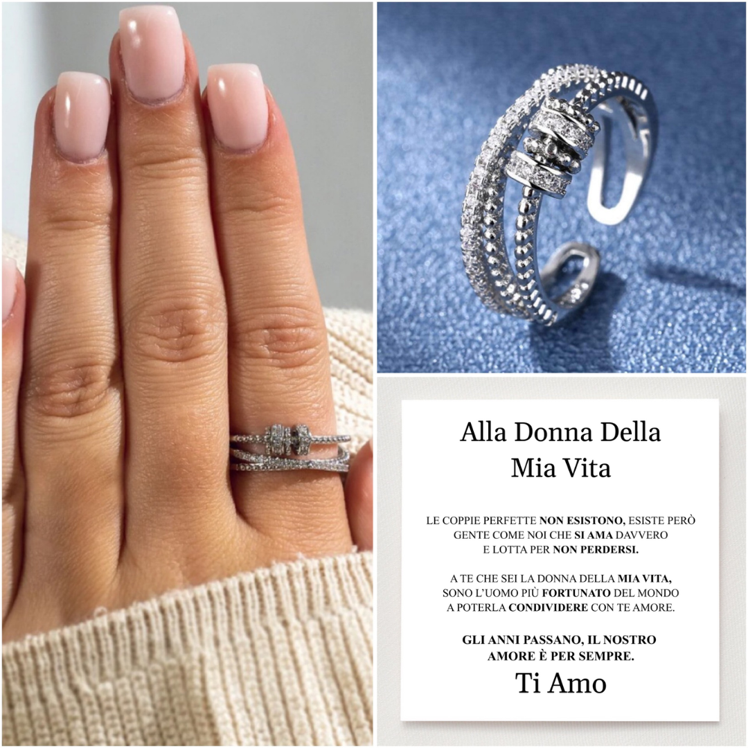 ANELLO "GALASSIA" ALLA DONNA DELLA MIA VITA.