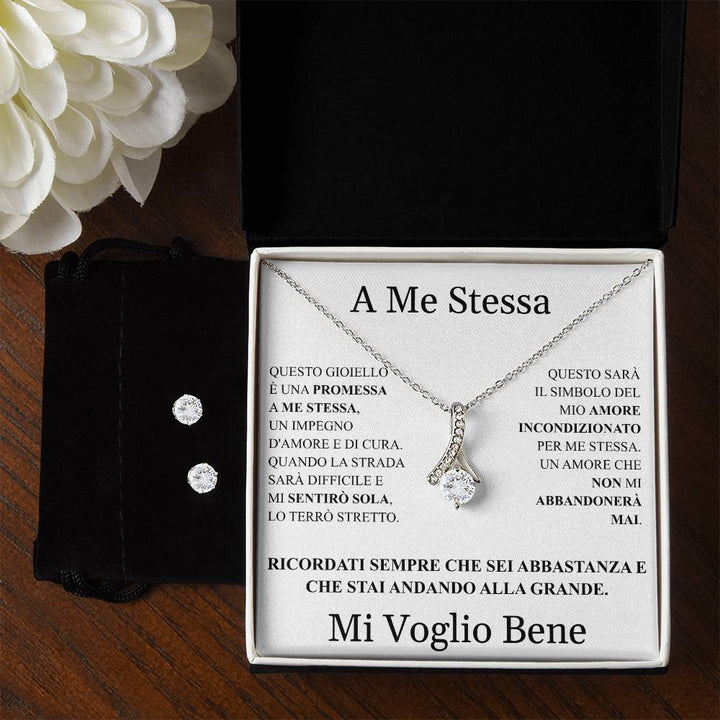 COLLANA "AMORE INFINITO” CON ORECCHINI OMAGGIO A ME STESSA.