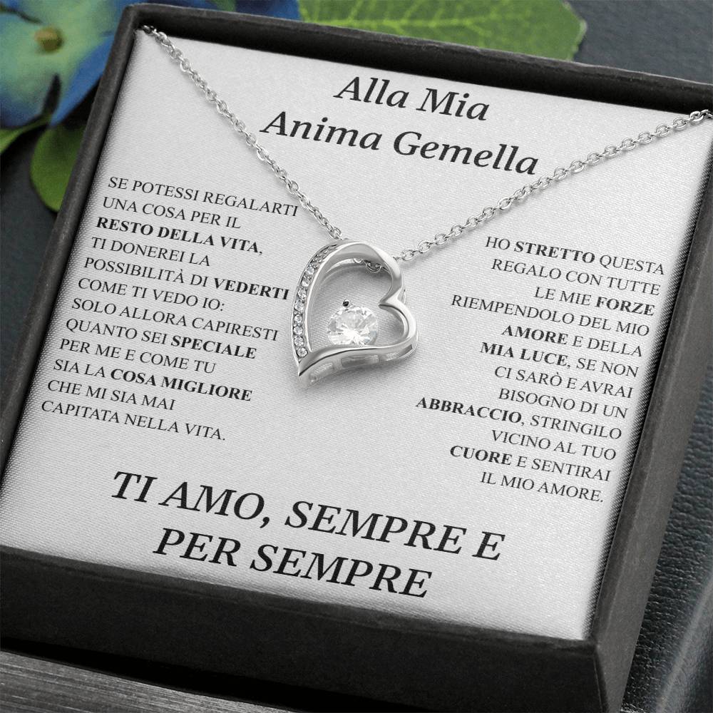 COLLANA "CUORE" ALLA MIA ANIMA GEMELLA.