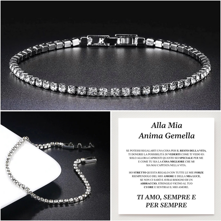 BRACCIALE TENNIS "SHINE" ALLA MIA ANIMA GEMELLA.