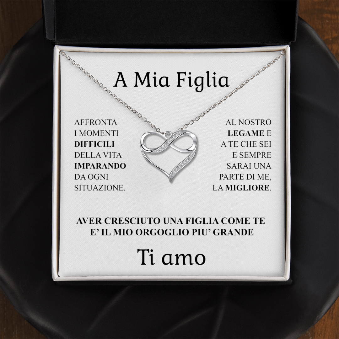 COLLANA "CUORE INFINITO" A MIA FIGLIA.