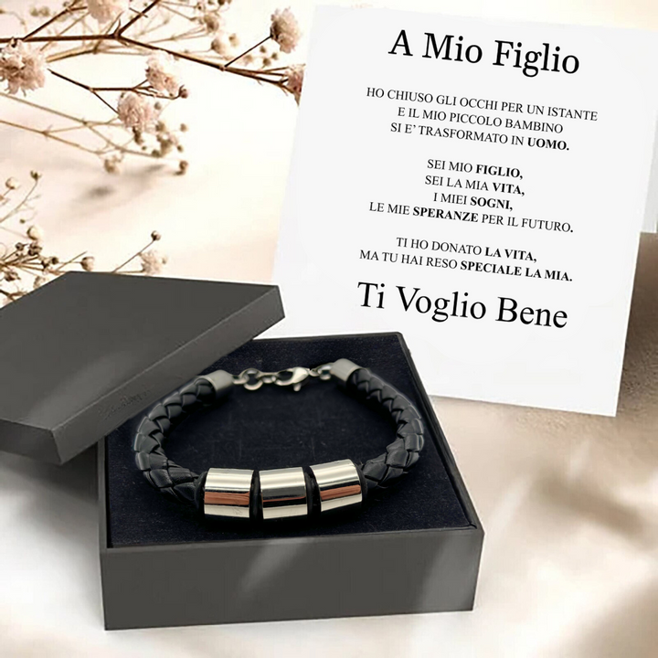 BRACCIALE "TRIDENTE" AL FIGLIO.