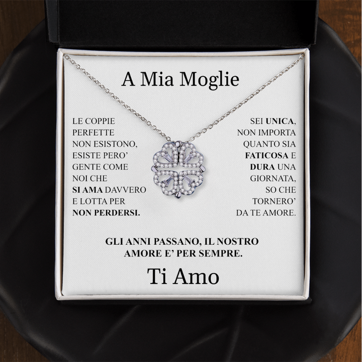 COLLANA "QUADRIFOGLIO" A MIA MOGLIE.