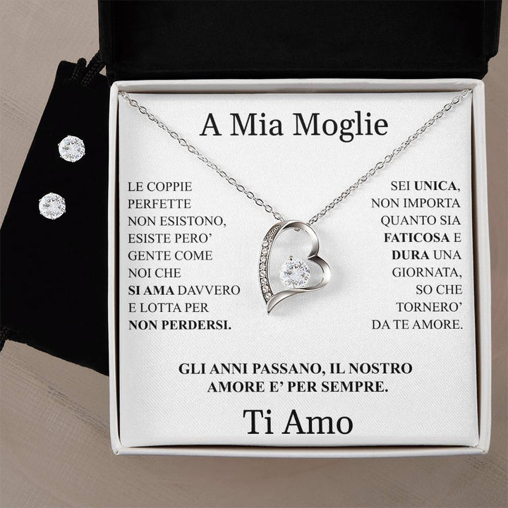 COLLANA "CUORE" CON ORECCHINI OMAGGIO.