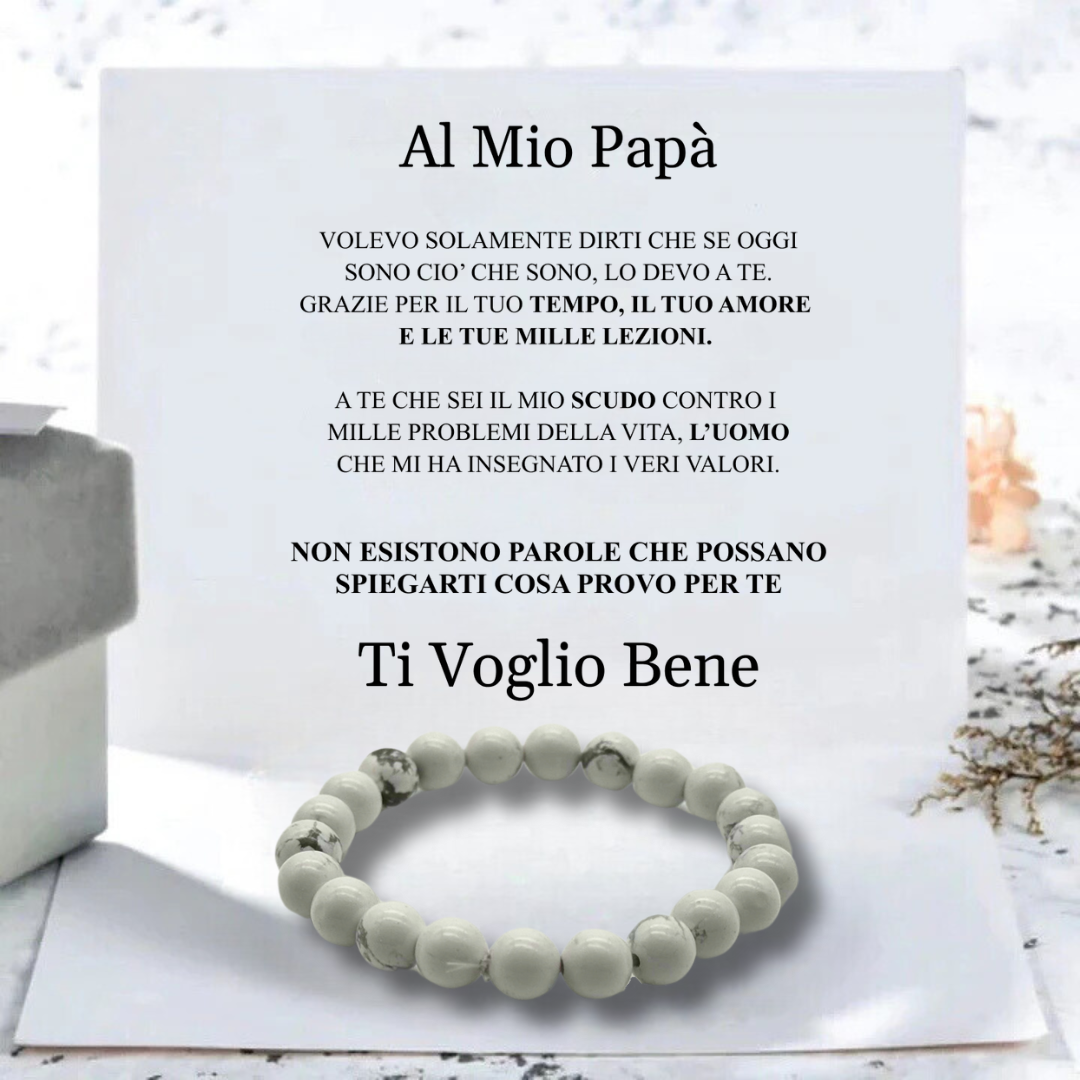 BRACCIALE "PERLE" AL MIO PAPÀ.