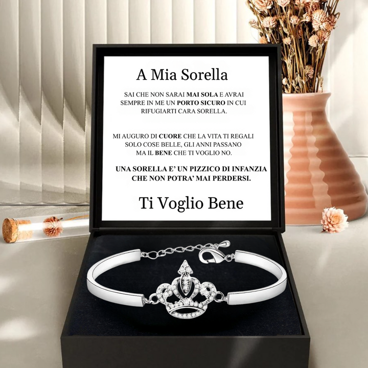 BRACCIALE "CORONA" A MIA SORELLA.