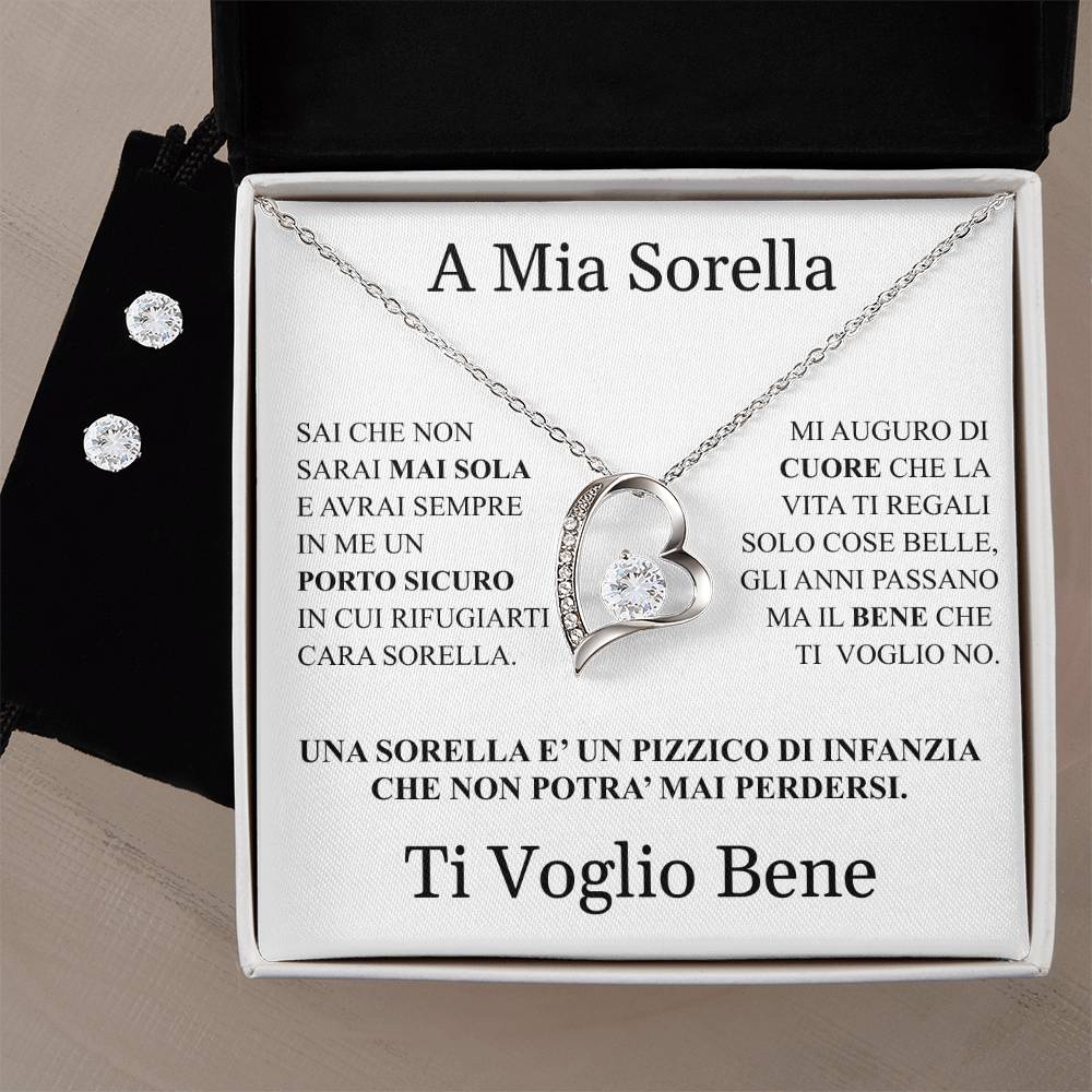 COLLANA "CUORE" CON ORECCHINI OMAGGIO.