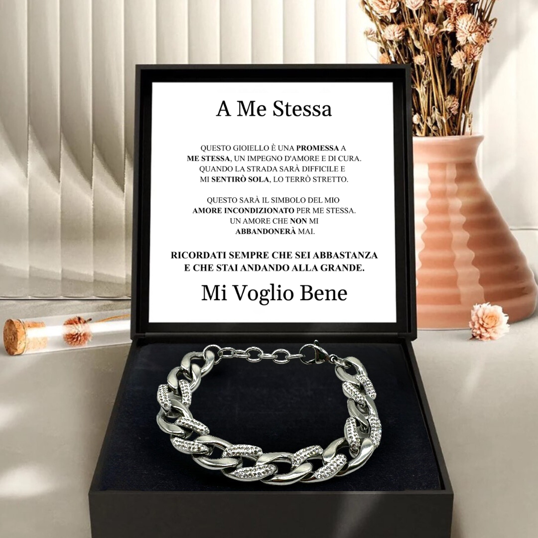 BRACCIALE "CATENA D'AMORE" A ME STESSA.