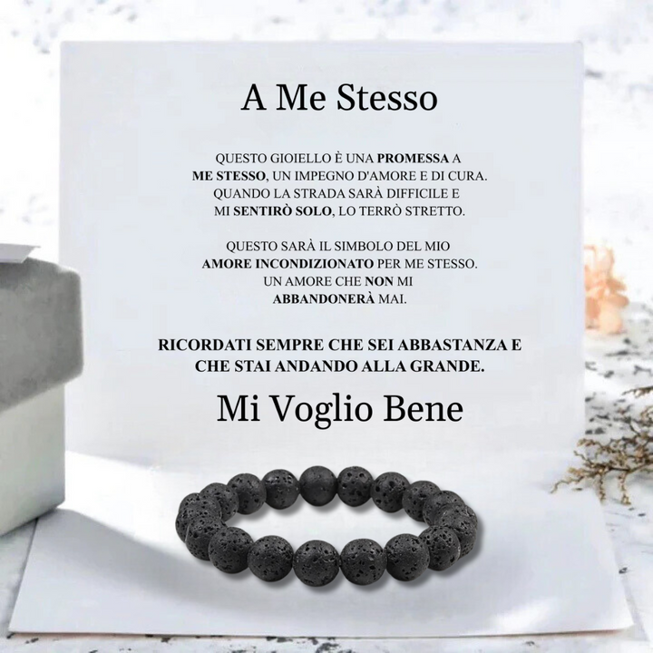 BRACCIALE "PERLE NERE" A ME STESSO.