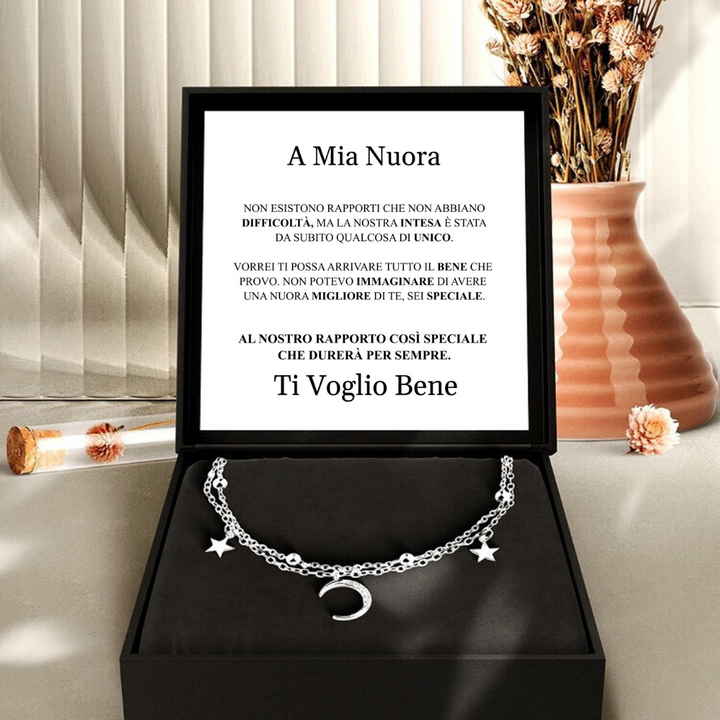 BRACCIALE "STELLE E LUNA" A MIA NUORA.