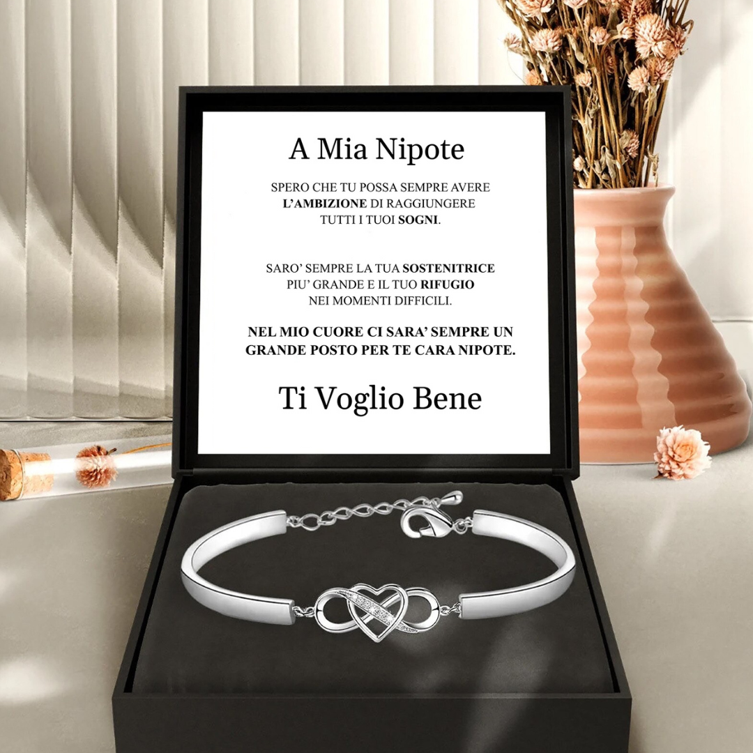 Happiness Boutique Bracciale Con Ciondolo A Cuore In Conchiglia - Acciaio Inossidabile Placcato Oro Rosa - 16+4 Cm