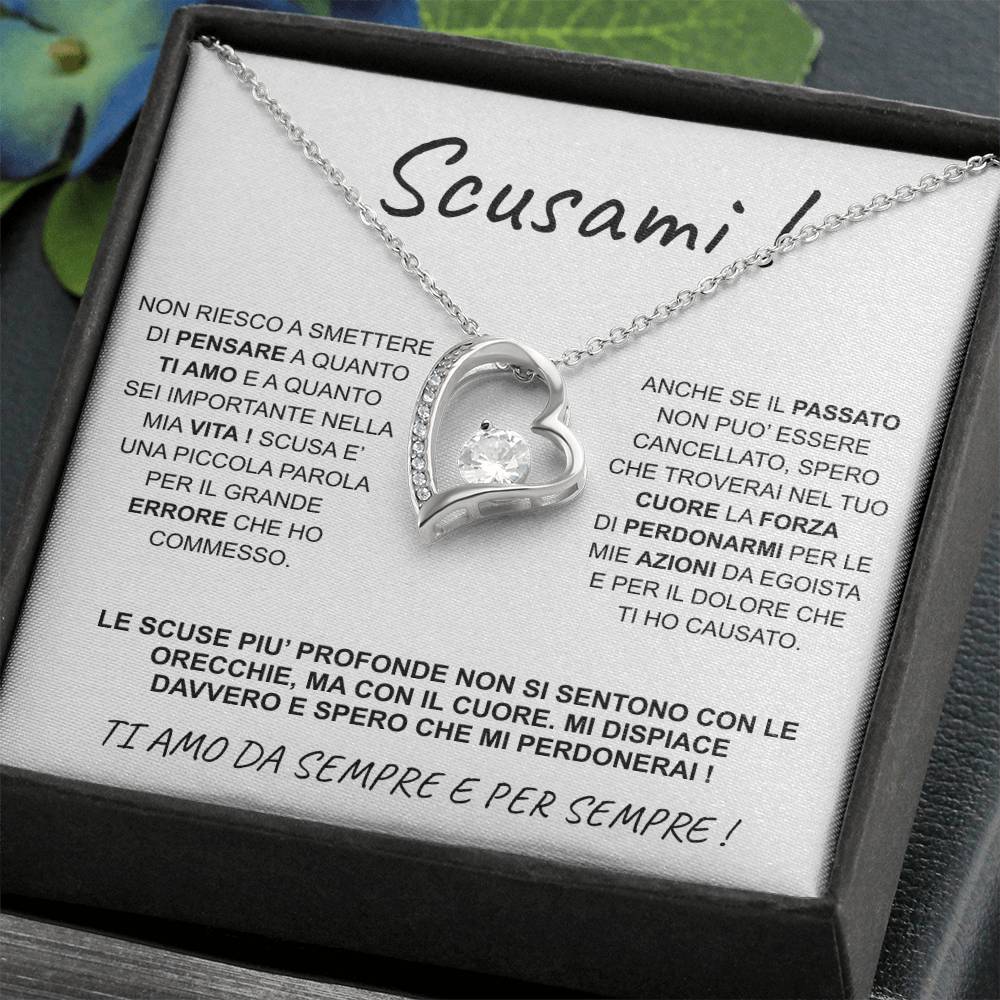 COLLANA CUORE "SCUSAMI".