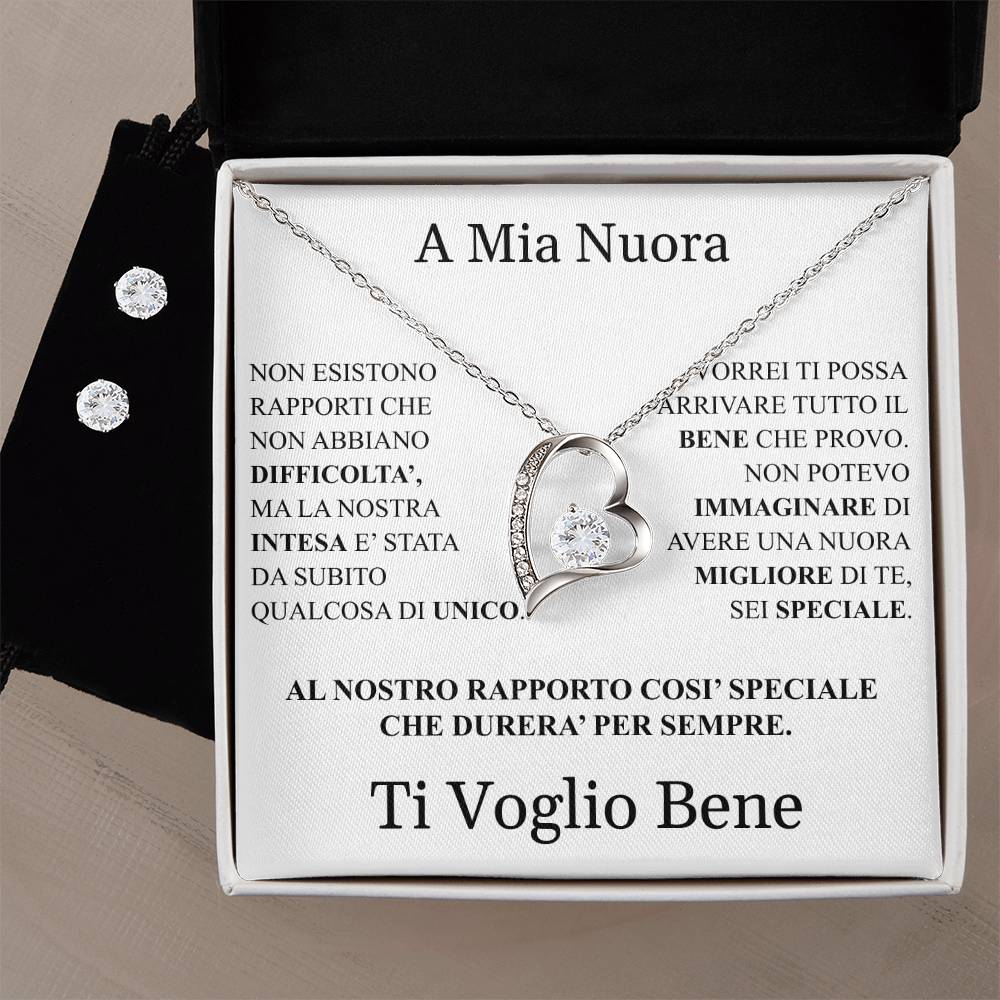 COLLANA "CUORE" CON ORECCHINI OMAGGIO