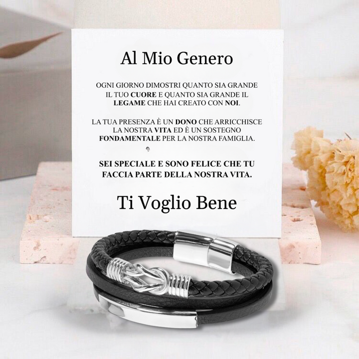 BRACCIALE "AMORE INFINITO" AL MIO GENERO