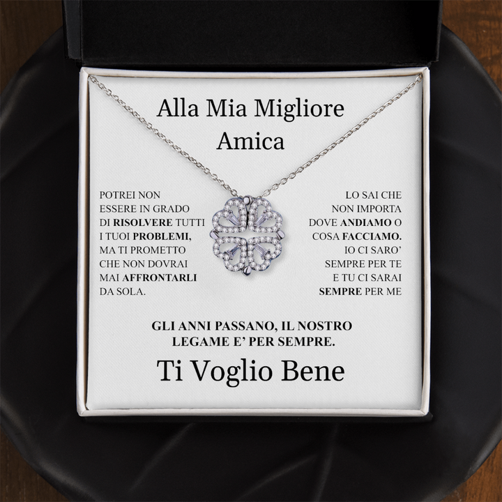 COLLANA "QUADRIFOGLIO" ALLA MIGLIORE AMICA.