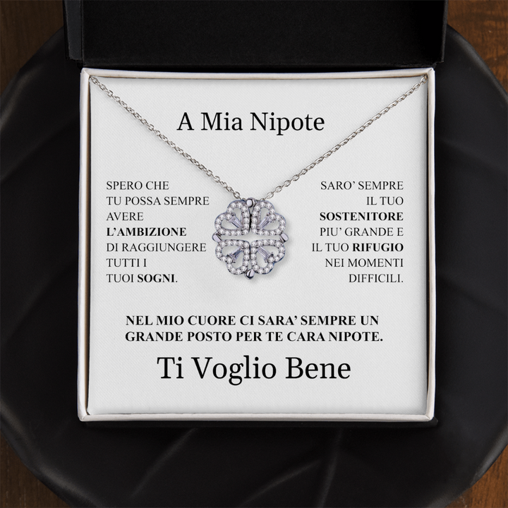 COLLANA "QUADRIFOGLIO" A MIA NIPOTE.