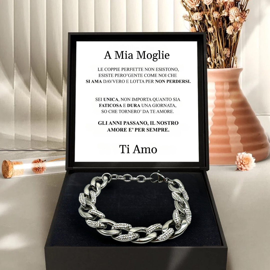 Coppia Di Bracciali In Acciaio Inox OIDEA Con Incisione, Oro Rosa E Argento, Per Lui E Lei, Regalo Per Coppie, San Valentino, Catena Di Estensione - 3
