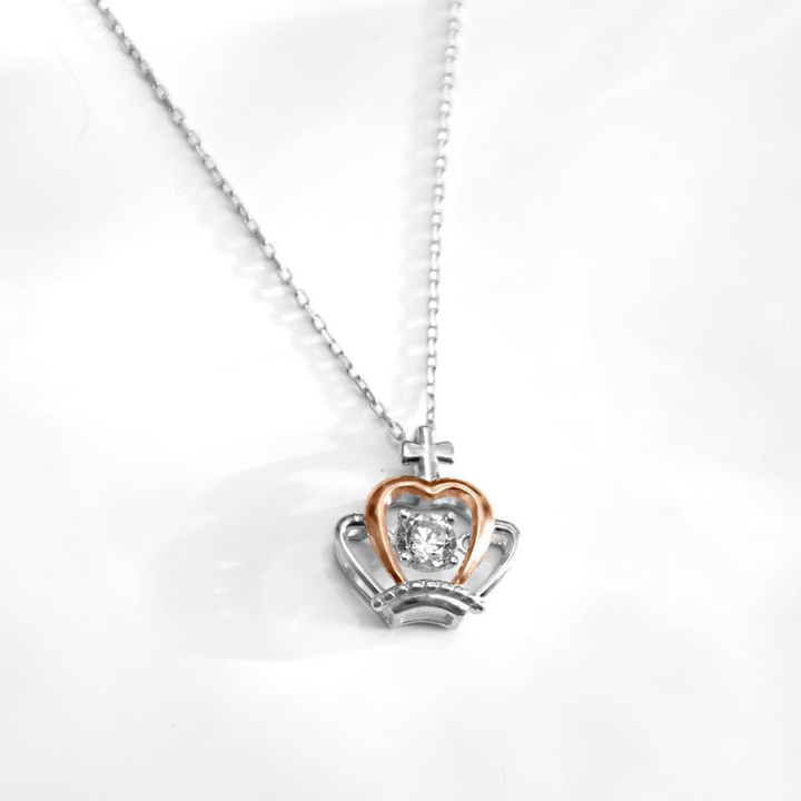 COLLANA "CUORE INCORONATO" ALLA DONNA DELLA MIA VITA.