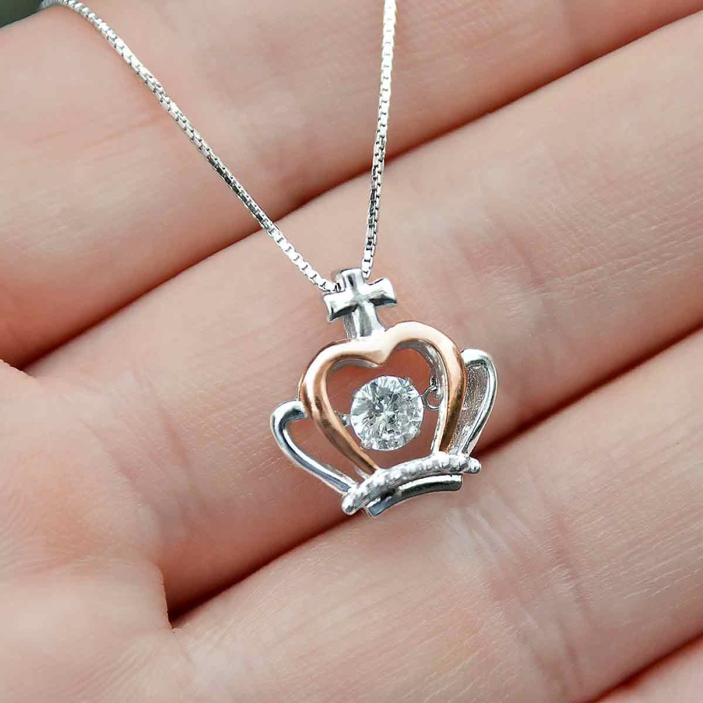 COLLANA "CUORE INCORONATO" A MIA NUORA.