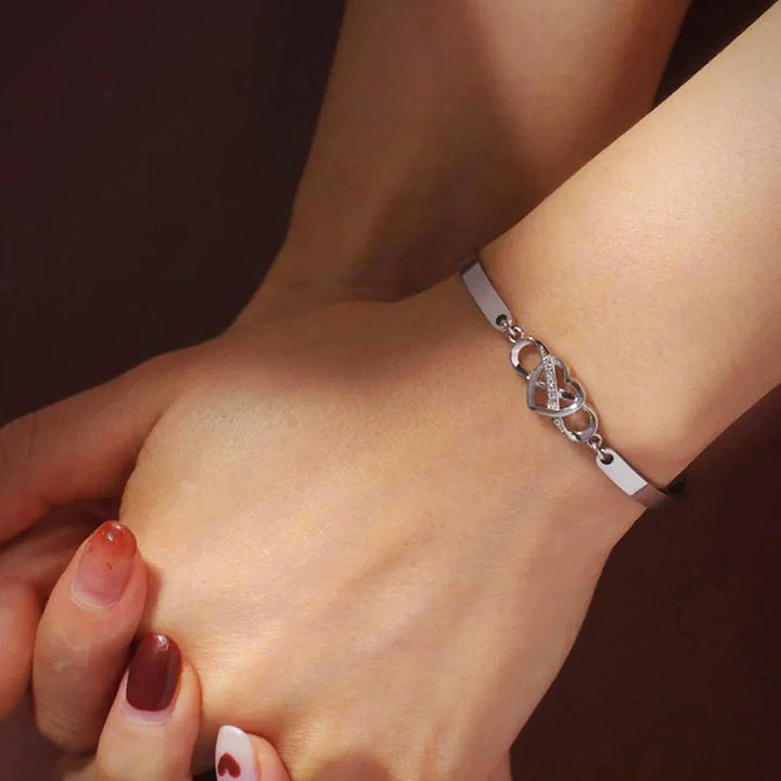 BRACCIALE CUORE INFINITO CON DEDICA.