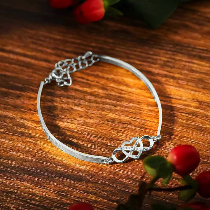 BRACCIALE CUORE INFINITO CON DEDICA.