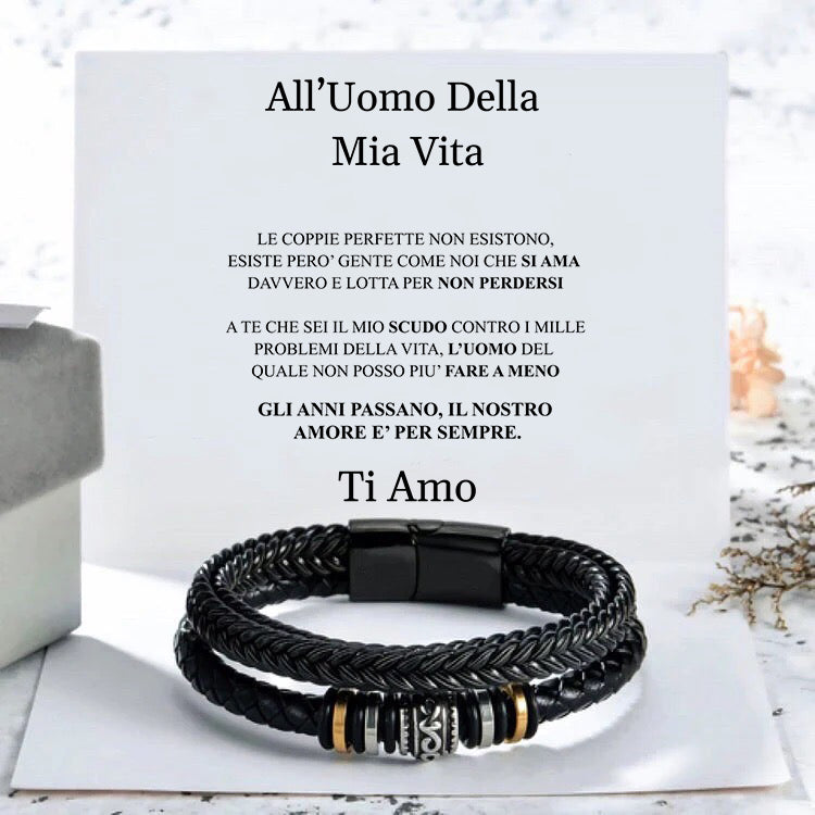 BRACCIALE UNIVERSO CON DEDICA.