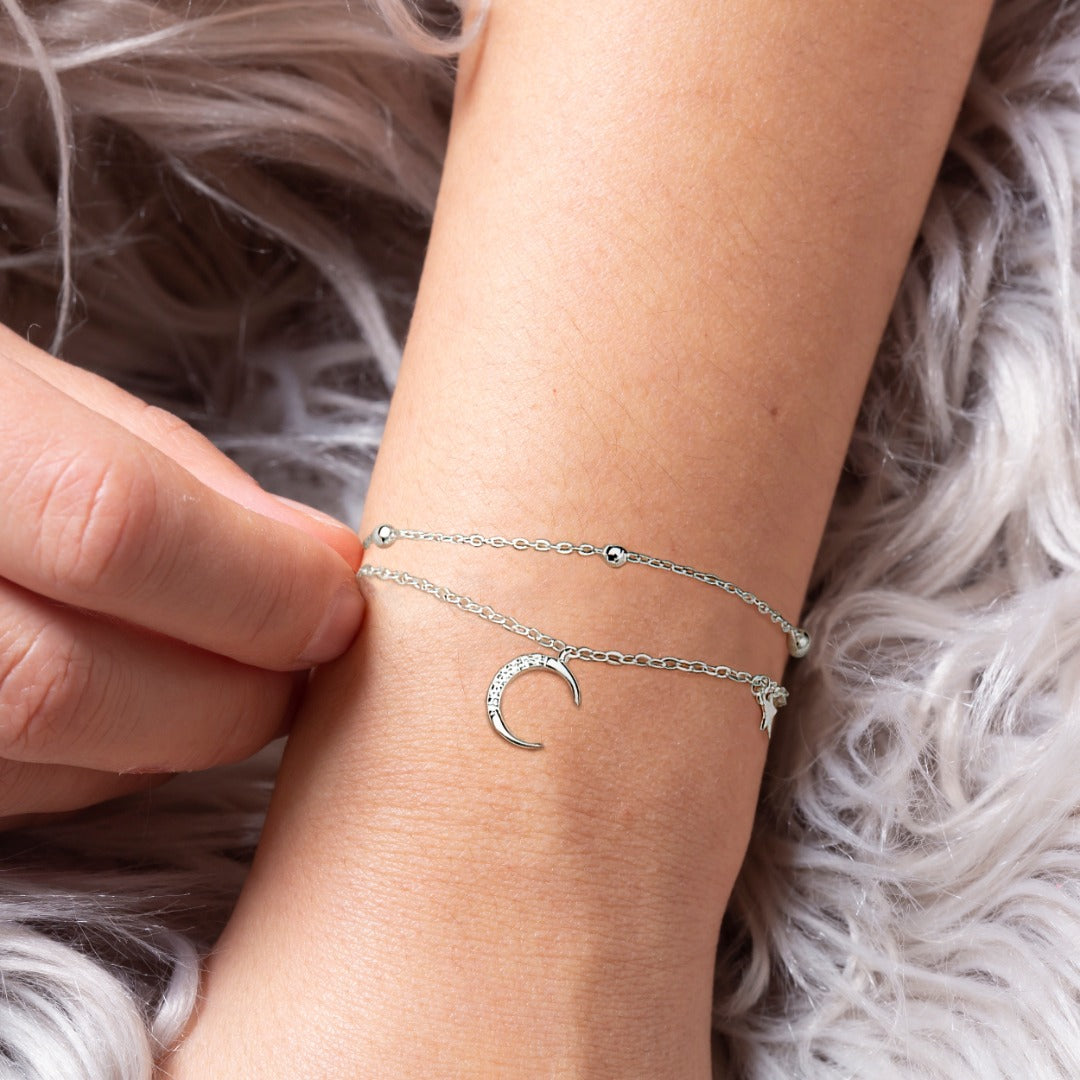 BRACCIALE "STELLE E LUNA" ALLA DONNA DELLA MIA VITA.