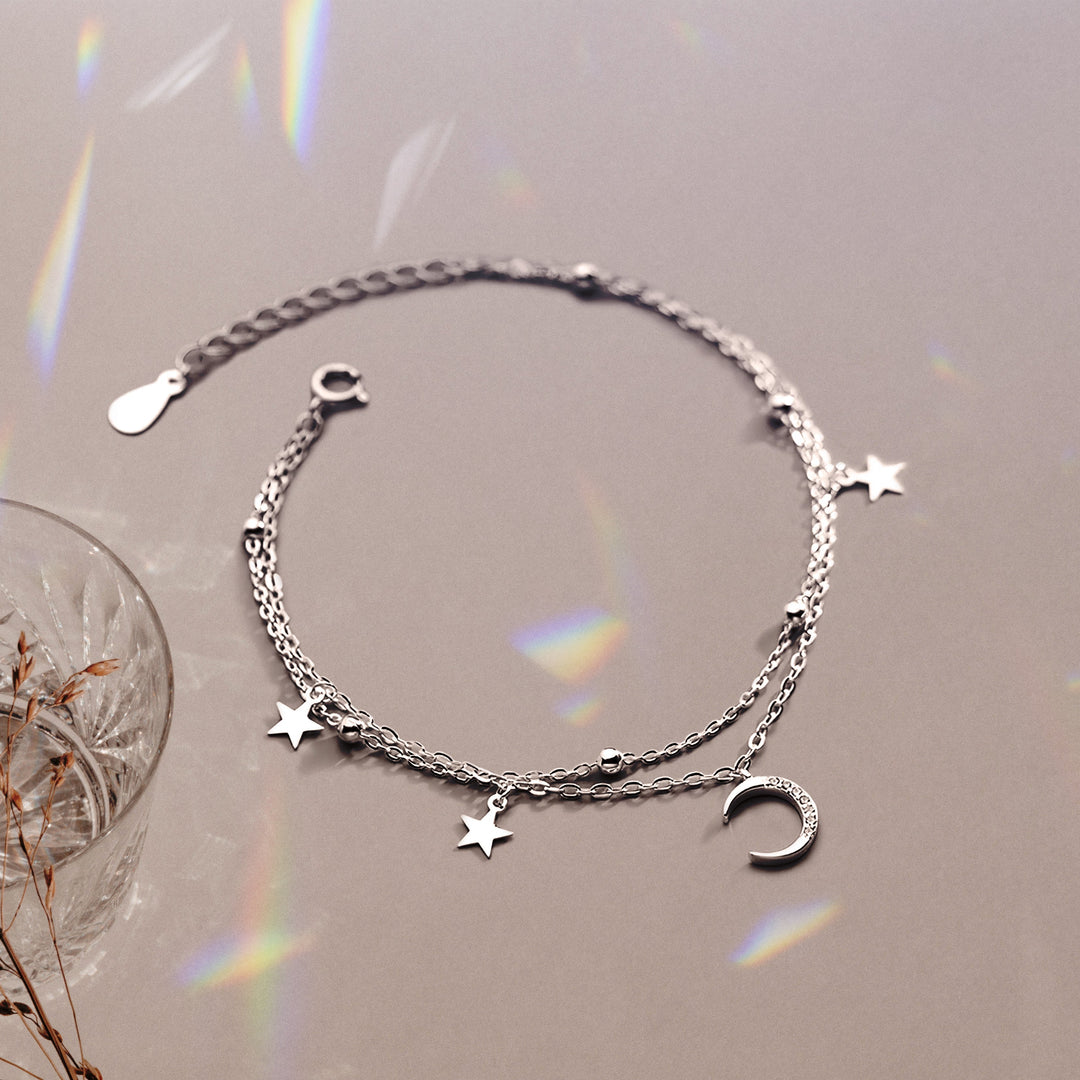 BRACCIALE "STELLE E LUNA" A MIA FIGLIA.