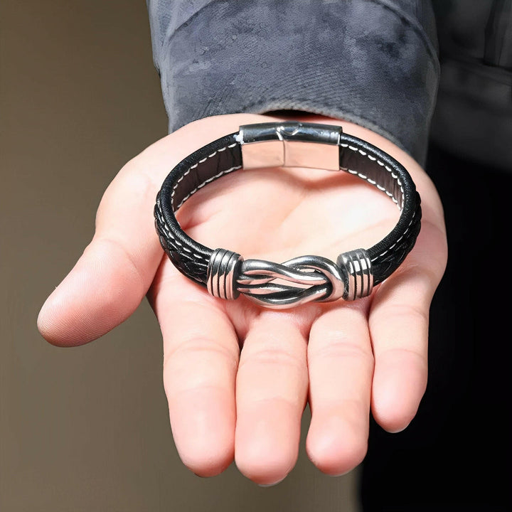 BRACCIALE TRECCIA FIGLIO - DEDICA SOGNI FUTURI.